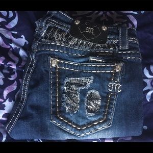 Miss Me Zebra Pocket Jeans